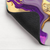 Amethyst & Blush Marmer met Vloeibaar Goud Muismat (Hoek)