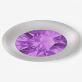 Amethyst-Borden Papieren Bordje (Gekanteld)