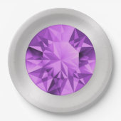 Amethyst-Borden Papieren Bordje (Voorkant)