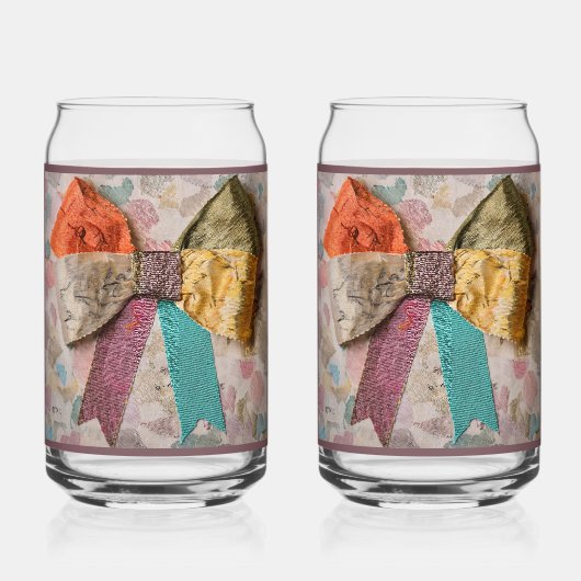 Amethyst Bow Soda Glass Blikvorm Glas (Voorkant)