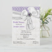 Amethyst Bridal Shower Kaart (Staand voorkant)