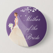 Amethyst Bride MOB Bridal Party Button (Voorkant)