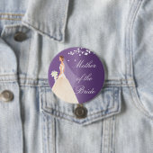 Amethyst Bride MOB Bridal Party Button (In situ)