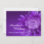 Amethyst bruiloft nodigt 33rd uit kaart (Voorkant)