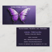 Amethyst Butterfly Business Visitekaartje (Voorkant / Achterkant)