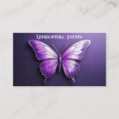 Amethyst Butterfly Business Visitekaartje (Voorkant)
