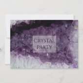 Amethyst Cave Crystal Party Kaart (Voorkant)