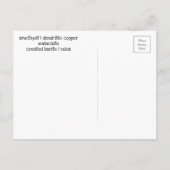 Amethyst Copper Malachite Barite Mica Minerals db2 Briefkaart (Achterkant)