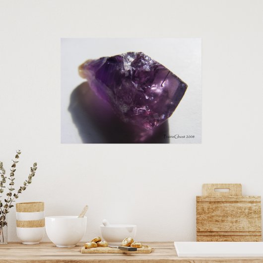 Amethyst Crystal 1 Poster (Keuken)