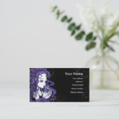 "Amethyst" Crystal Ball Angel-Visitekaartjes Visitekaartje (Staand voorkant)