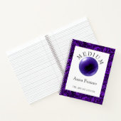 Amethyst Crystal Ball Glitter Medium Clairvoyant Notitieboek (Binnen)
