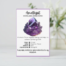 Amethyst Crystal Betekenis Kaart