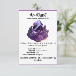 Amethyst Crystal Betekenis Kaart