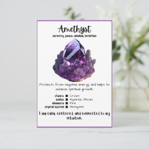 Amethyst Crystal Betekenis Kaart