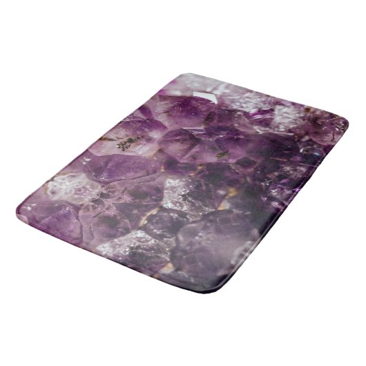 Amethyst Crystal Cleansing Energy Bath Mat (Gekanteld)