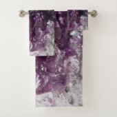 Amethyst Crystal Cleansing Energy Bath Towels Bad Handdoek (Insitu)