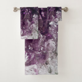 Amethyst Crystal Cleansing Energy Bath Towels Bad Handdoek