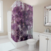 Amethyst Crystal Cleansing Energy Shower Curtain Douchegordijn (In situ)