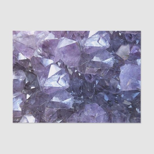 Amethyst Crystal Cluster Tissuepapier (Voorkant)