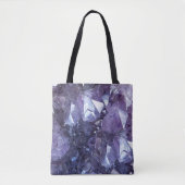 Amethyst Crystal Cluster Tote Bag (Voorkant)