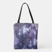 Amethyst Crystal Cluster Tote Bag (Achterkant)