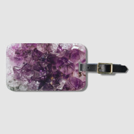 Amethyst Crystal Energy Bagagelabel