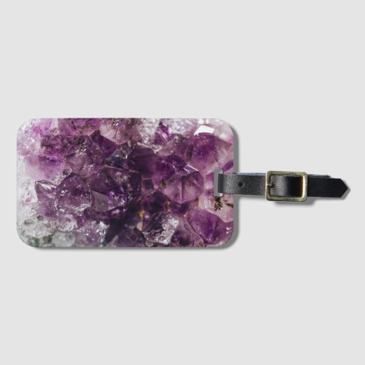 Amethyst Crystal Energy Bagagelabel (Voorkant (horizontaal))