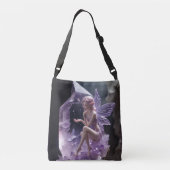 Amethyst Crystal Fantasy Fairy Princess Crossbody Tas (Achterkant)