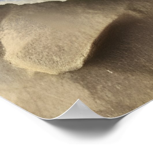 Amethyst Crystal Geode Digital Art Poster (Hoek)