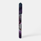 Amethyst Crystal Geode Druzy Faux 3D Stone iPhone Hoesje (Rechterkant)