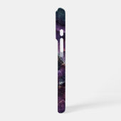 Amethyst Crystal Geode Druzy Faux 3D Stone iPhone Hoesje (Linkerkant)
