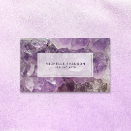 Amethyst Crystal Healing Arts Visitekaartje
