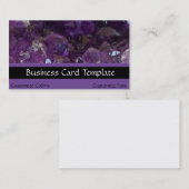 Amethyst Crystal Healing Crystals Visitekaartje (Voorkant / Achterkant)