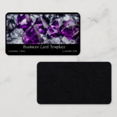 Amethyst Crystal Healing Visitekaartje (Voorkant / Achterkant)