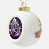 Amethyst Crystal - Kraaien Ravens Kerst Ornament (Rechts)