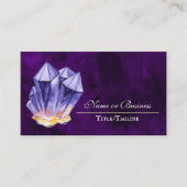 Amethyst Crystal Paars Beauful Visitekaartje (Voorkant)