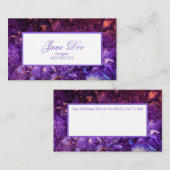 Amethyst Crystal Visitekaartje (Voorkant / Achterkant)