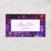 Amethyst Crystal Visitekaartje (Voorkant)