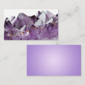 Amethyst Crystal-Visitekaartjes Visitekaartje (Voorkant / Achterkant)