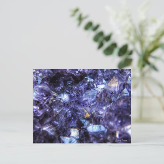Amethyst Crystals Briefkaart (Staand voorkant)