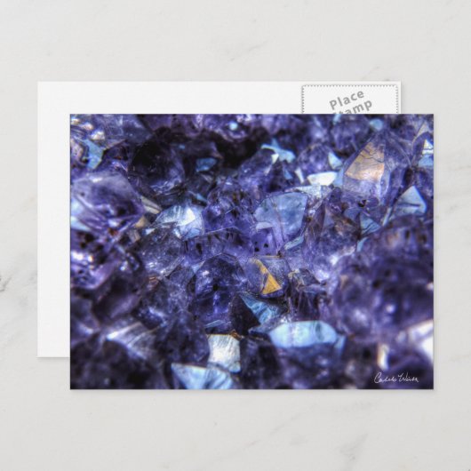 Amethyst Crystals Briefkaart (Voorkant / Achterkant)