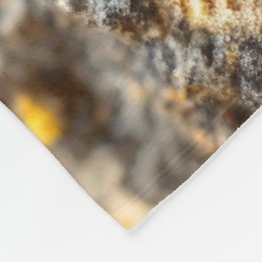 Amethyst Crystals Garden Butterfly Fleece Deken (Hoek)