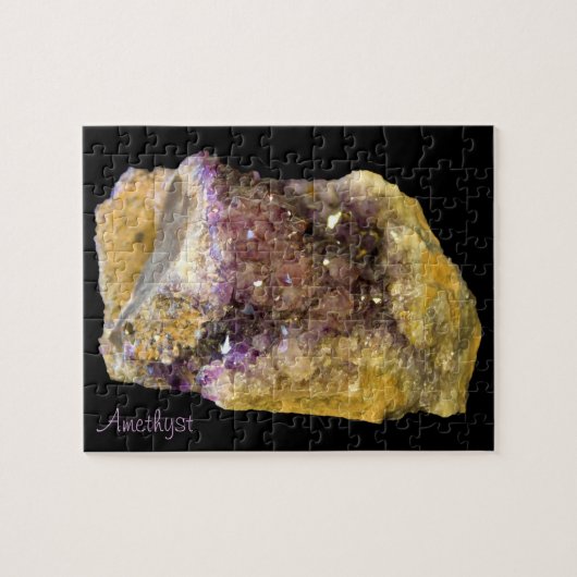 Amethyst Crystals Minerals Natuur Fotografie Legpuzzel (Horizontaal)