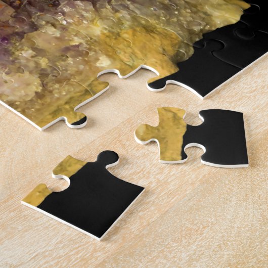 Amethyst Crystals Minerals Natuur Fotografie Legpuzzel (Zijkant)