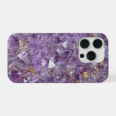 amethyst crystals phone case iPhone hoesje (Achterkant horizontaal)