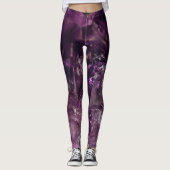 Amethyst Crystals Yoga Energy Leggings (Voorkant)