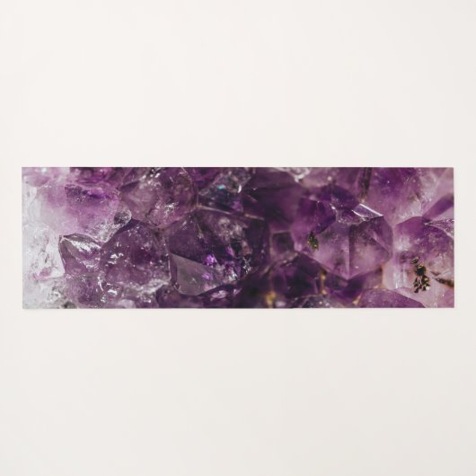Amethyst Crystals Yoga Energy Yoga Mat (Achterkant (horizontaal))