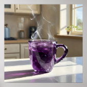 Amethyst Cup - schilderachtig stijlvolle stilleven Poster (Voorkant)