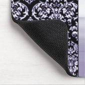 Amethyst Damask Ribbon Mousepad Muismat (Hoek)
