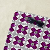 Amethyst Diamond Art, Paars Strandlaken (In situ)